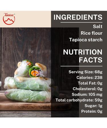 TANISA Rice Paper Wrappers for Spring Rolls - Gluten Free Traditional Vietnamese Rice Paper - 8.7 inch, 2 Packs (24 oz) - Fresh Roll Wrappers - Buy Online on GoSupps.com
