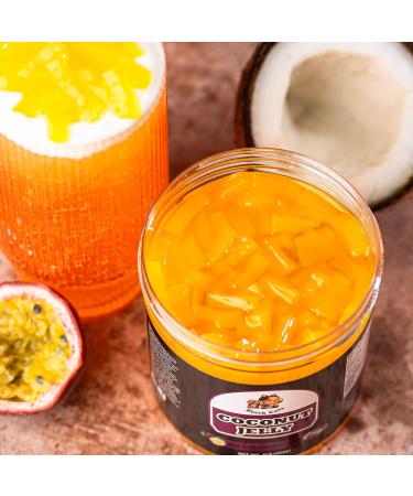 Coconut Fruit Jelly Topping | Passionfruit Flavour | 1LB (454g) | Fruit Dessert for Bubble Tea Drinks Desserts Smoothies and Snacks | Boba Tea Tapioca Pearl Mix Kit - Buy Online on GoSupps.com
