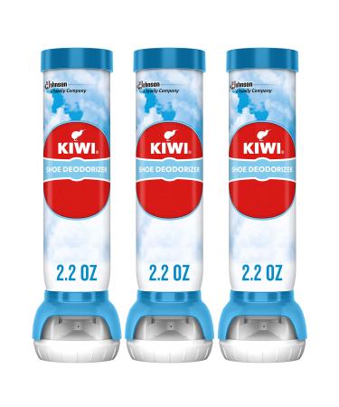 KIWI Sneaker and Shoe Deodorizer for Shoes Sneakers Leather and More Spray Bottle 2.2 Oz Pack of 3 Shoe Deodorizer (3 Pack)