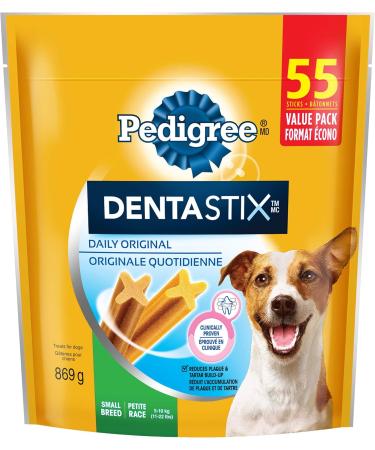 PEDIGREE DENTASTIX Oral Care Adult Dog Treats for Small Dogs - Original 55 Sticks + PEDIGREE DENTASTIX Oral Care Adult Dog Treats for Medium Dogs - Beef 40 Sticks Original 55 Count (Pack of 1) Dog Treats + Treats for Medium Dogs - Beef - Buy Online on GoSupps.com