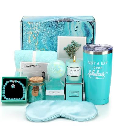 Birthday Gifts for Women Ocean Relaxing Spa Gifts Basket Set for Women Self Care Gifts Unique Happy Birthday Gifts Idea for Mom Her Best Friends Sister Wife Girlfriend Coworker Teacher