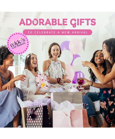 Bassinet New Baby Girl Gift Set  Baby Layette Set with 17-Piece Unique New Baby Essentials for Expecting Moms and New Parents  Pink - Nikkis Gift Baskets - Buy Online on GoSupps.com