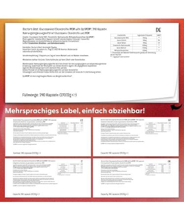 Doctor's Best Glucosamine Chondroitin MSM - 240 Capsules Laboratory Tested Gluten-Free Non-GMO | Joint Health Supplement - Buy Online on GoSupps.com