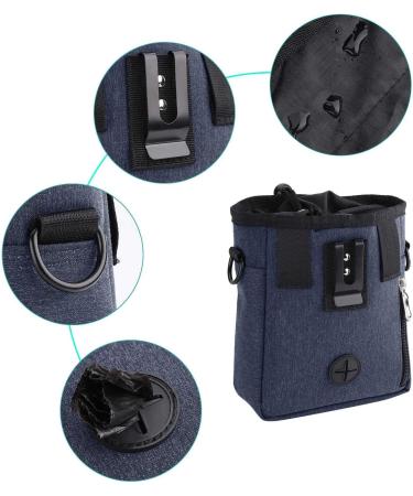 FTTouuy Waterproof Dog Feed Bag for Training - Perfect for Treats & Agility Training (Blue L-Dark Blue) - Buy Online on GoSupps.com