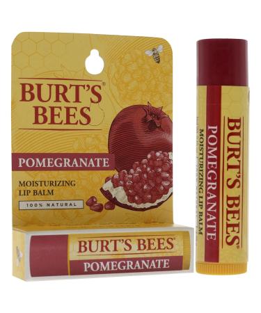 Burt's Bees Pomegranate Oil Lip Balm - 0.15 oz | Natural Moisturizing & Nourishing Lip Care - Shop Internationally - Buy Online on GoSupps.com