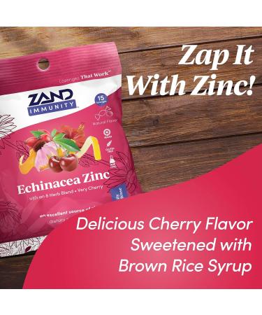 Zand Herbalozenge Cherry Echinacea Zinc 15ct - Pack of 3 - Buy Online on GoSupps.com