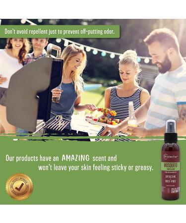 Deet-Free Mosquito Repellent Spray 4 oz (2 pk) - Natural Insect Deterrent for Family - Pet and Kid Safe Bug Spray with Pleasant Fragrance - Buy Online on GoSupps.com