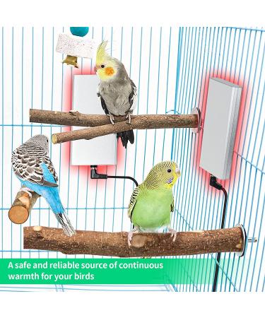 Briidea Bird Warmer for Cage - USB 5V Heater for African Grey, Parakeets, Parrots, Small Birds - Buy Online on GoSupps.com