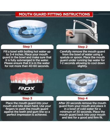 RDX Mouth Protection for Martial Arts | Tooth Protection for Sports | Ideal for MMA Kickboxing Football & More | Junior Size (Under 12) | Includes Storage Box - Buy Online on GoSupps.com