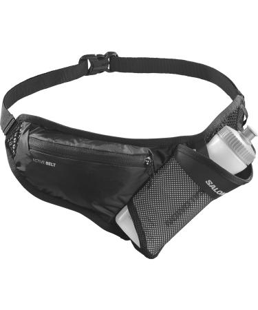 Salomon Active Bottle Unisex belt Trail Running hike ski with included 3D drinking bottle quick access easy to use versatile use black - Buy Online on GoSupps.com