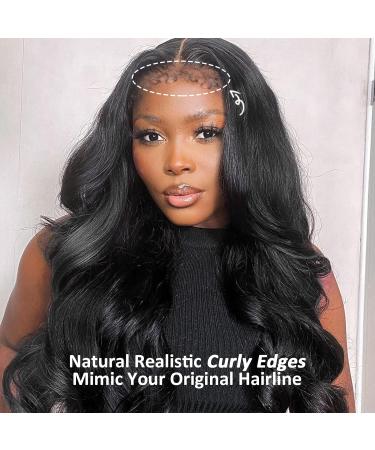 Atina Hair Kinky Curly 13x6 HD Lace Front Wig | Pre-Plucked Invisible Lace Body Wave Wig 150% Density - 16 Inch - Buy Online on GoSupps.com