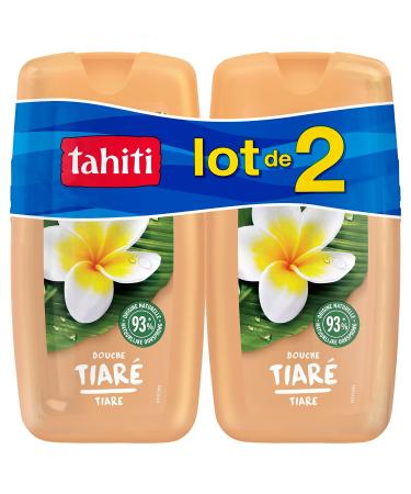 TAHITI - Tahiti Tiare Sensuelle Shower Gel - pH Neutral - Respects the Natural Skin Protection Barrier - Pack of 2 x 250 ml B