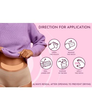KNOXZY Feminine Pain Relief Patches (5 Patches) for Period, Menstrual, Endometriosis & PCOS Pain Relief | Pack of 1 - Buy Online on GoSupps.com