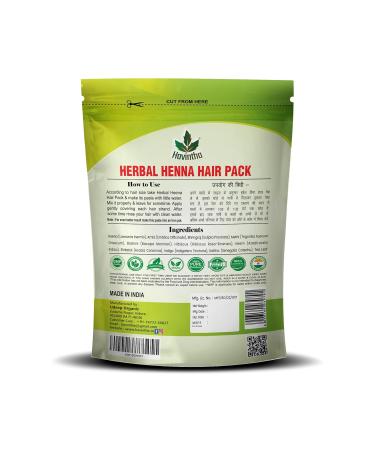 Havintha Natural Herbal Henna Hair Pack - 11 Herbs Mehandi Powder (227g) | Boost Hair Health & Shine | International Shipping Available - Buy Online on GoSupps.com