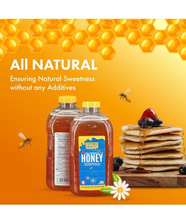 JAY'S CHOICE Honey (2 kg) All Natural 100% Pure Canadian Unpasteurized Liquid Honey Sweet & Delicious Premium Superfood for Nourishing Wellness Perfect for Breakfast Baking & Desserts - Buy Online on GoSupps.com