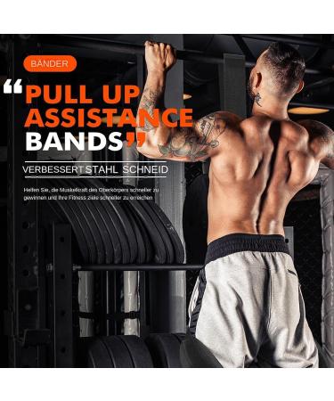 Pull Up Auxiliary Bands - 210 Pound Multifunctional Aid Belt | Strength Training Fitness Equipment High Intensity Pull Up Band for Gym Versatile Workout Resistance Band for Improved Black - Buy Online on GoSupps.com