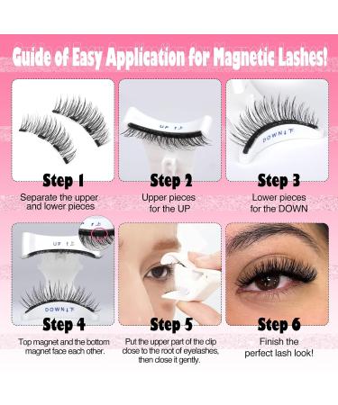 Buy Yawamica Magnetic Eyelashes - Natural Wispy Reusable False Lashes Kit with Applicator - No Glue Needed - International Shipping - Buy Online on GoSupps.com