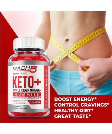 Mach5 ACV Keto Gummies with Beet Root Juice & Vitamin B12 - 60 Vegan Gummies - Buy Online on GoSupps.com