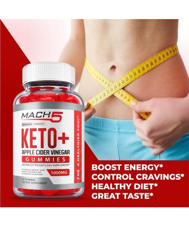 5 Pack Mach5 Keto ACV Gummies with Beet Root & B12 - 300 Vegan Gummies - Buy Online on GoSupps.com