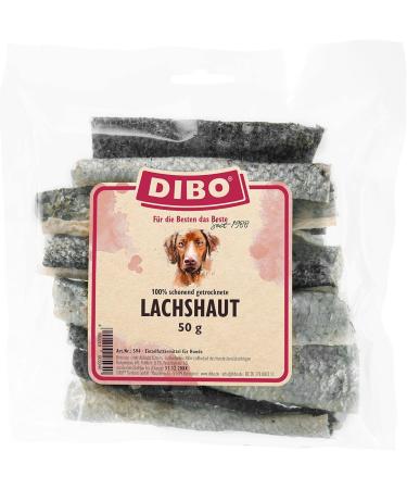 DIBO Salmon Skin Treats for Dogs | 50g Bag | Healthy Snack Between Meals - Buy Online on GoSupps.com