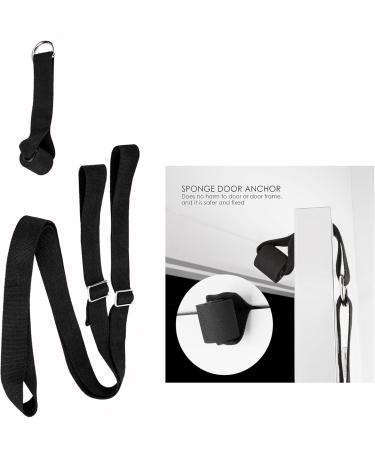 OFKPO Adjustable Yoga Straps for Stretching Leg Stretcher for Ballet Dance Gymnastics Exercise (Black) - Buy Online on GoSupps.com