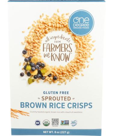 Sprouted Brown Rice Crisps Cereal 8 Ounces (Case of 6)