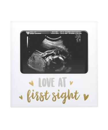 Tiny Ideas Love at First Sight Sonogram Keepsake Photo Frame, Ultrasound Photo Frame for Baby Girl or Baby Boy