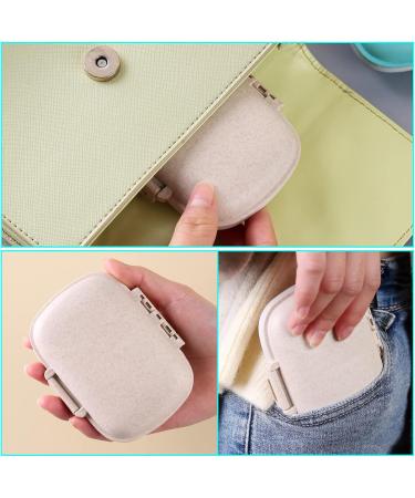 1Pack Daily Pill Organizer Box - Portable Travel Case & Compact Pill Holder for Medications - Stay Organized On-The-Go (Beige - Buy Online on GoSupps.com