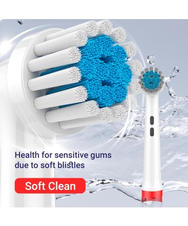 Replacement Oral-B Toothbrush Heads - 16 PCS Floss Cross Sensitive Soft Refills Compatible with Braun Electric Toothbrush - Buy Online on GoSupps.com