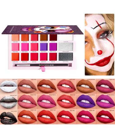  G n rique Lipstick Palette Set Waterproof Makeup Kit 18-Color Long-Lasting Moisturizing Lip Gloss Matte Creamy Colors Palette Collection for Gathering Daily 25g - Buy Online on GoSupps.com