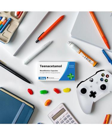 Teenacetamol: Funny Gifts for Teens - Prank Pill Box with Jelly Bean Sweets 50g | 13th, 17th, 18th Birthday Gifts for Boys & Girls - Buy Online on GoSupps.com