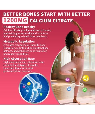 (2 Pack) Pure Calcium Citrate Gummies 1200 mg for Women & Men Calcium Citrate Supplements High Absorption for Bone Muscle Healthy - Easy to Digest Sugar Free Vegan Peach Flavor 60 Day Supply 60 Count (Pack of 2) - Buy Online on GoSupps.com
