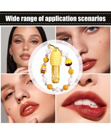 Lip Oil Lipstick Moisturizing Gloss Lip Gloss Makeup for Women with Charm For Ladies Women Girls Everyday Wear Travel Dates Parties Birthdays Weddings - Buy Online on GoSupps.com