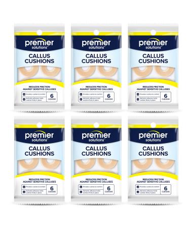 Premier Solutions Callus Cushions Foot and Toe Protection 6 Count (Pack of 6)