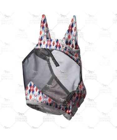 Harrison Howard CareMaster Horse Fly Mask with Ears | UV Protection for Horses | Tribal Diamond (M) - Buy Online on GoSupps.com