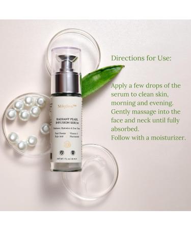 MikySom Radiant Pearl Infusion Face Serum with Vitamin C Brightening & Hydrating (30ml) - Buy Online on GoSupps.com
