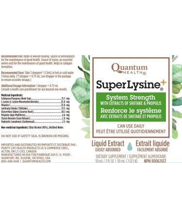 Quantum - SuperLysine+ Liquid Extract 2 oz - Buy Online on GoSupps.com