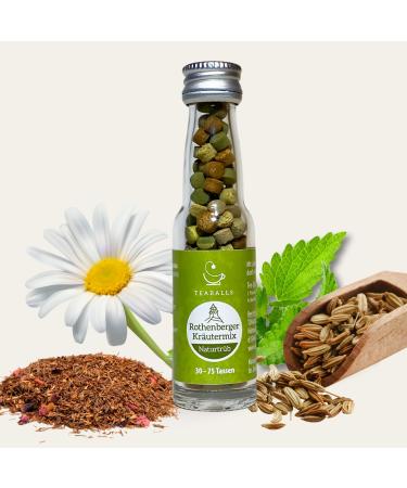 Teaballs - Rothenberger herb mix herbal tea naturally cloudy (1 x 11g) |approx. 150 teaballs |For approx. 30-75 cups of tea |100% purely vegetable |Known from: The thing of the year herb mix 30-75 cups