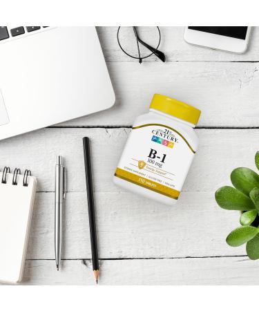 21St Century Vitamin B-1 100Mg 110 Tabs 1 Count (Pack of 110) - Buy Online on GoSupps.com