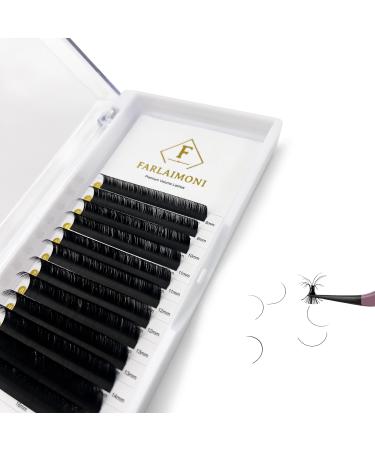 Lash Extensions 0.05MM D Curl Premium Cashmere Mink Dark Matte Black Soft Material 12 Rows (8-16Mm) Mix Trays Individual Volume Eyelash Extensions