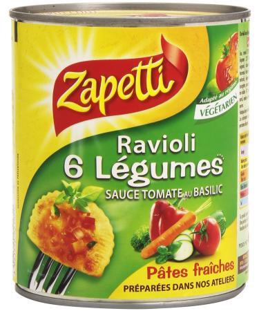 Zapetti Ravioli with 6 Vegetables 800g