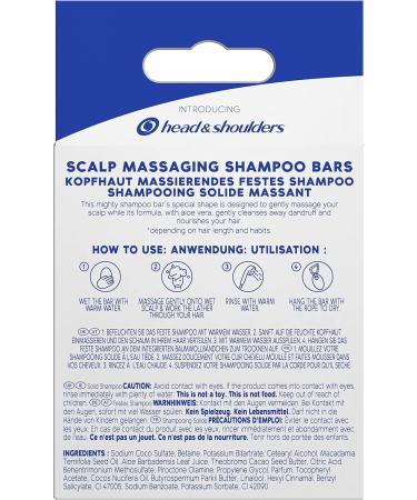 Head & Shoulders Sensitive Anti-Dandruff Solid Shampoo Gentle Cleansing With Aloe Vera 70 g - Buy Online on GoSupps.com