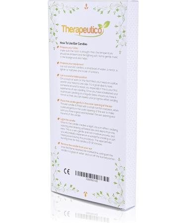 Therapeutico Organic Beeswax Hopi Ear Candles | 100% Natural | 10 Hand-Crafted Candles | Medical Grade with Safety Disc | Double Wax Filter | FREE EBOOK - Buy Online on GoSupps.com