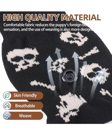 Pupeck Dog Socks - Paw Protection Anti-Slide for All Dog Sizes | 3-Pair Pack & 6-Pack Options | Summer Heat Protection & Floor Grip | Ideal for Older Dogs | X-Large Black - Buy Online on GoSupps.com