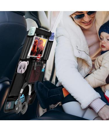 Toniebox Holder Car Organiser with Tablet Bag - Seat Back Cover for Kids' Car Accessories - Black - Buy Online on GoSupps.com