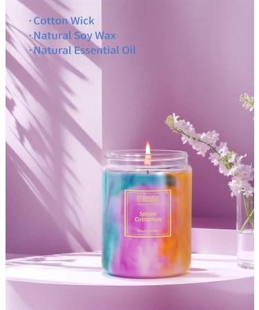 Scented Candles | Extra Strong Spiced Cinnamon Soy Wax Jar | Holiday Aromatherapy | 80-Hour Burn | Great Funny Birthday Gifts for Women - Buy Online on GoSupps.com