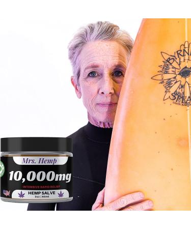 10,000 MG Hemp Healing Salve | Extra Strength Relief for Hips, Joints, Neck, Back, Elbows, Fingers, Hands, and Knees | 100% Natural | Made in USA - Buy Online on GoSupps.com