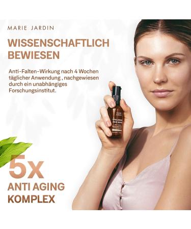  MARIE JARDIN Hyaluron High Dose Serum with Vitamin C & Q10 100ml with 5 Times Makeup Tested Anti-Aging Complex 2 x 50ml Set of 2 x 50ml Natural Vegan Cosmetics Certified by Marie Jardin - Buy Online on GoSupps.com