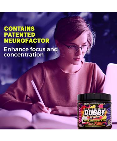 Dubby Gamer Energy Drink Powder - Sugar Free Jitter-Free Nootropic Energy | Dragon Fruit Pink Strawberry Lemonade | 30 Servings - Buy Online on GoSupps.com