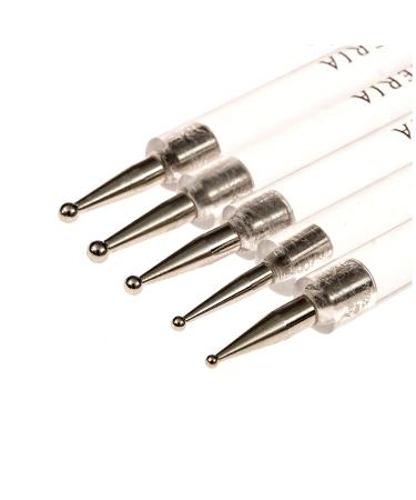 Beaute Galleria 5 Piece 2-Way Dotting Pens Nail Art Design Set - Manicure Tools for Marbleizing, Swirling, and Mandala Art - Buy Online on GoSupps.com